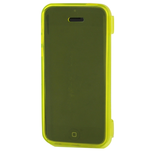 Touch Screen Translucent Horizontal Flip TPU Case with 