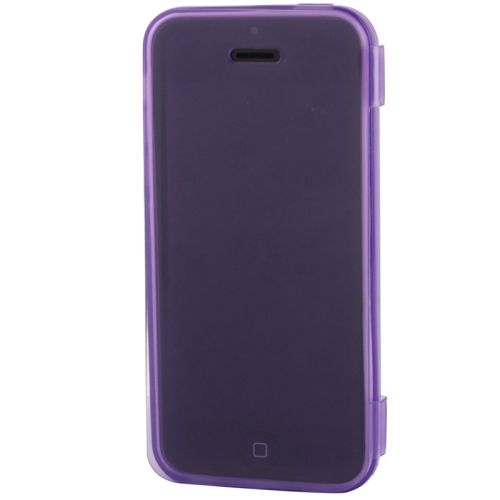 Touch Screen Translucent Horizontal Flip TPU Case with 