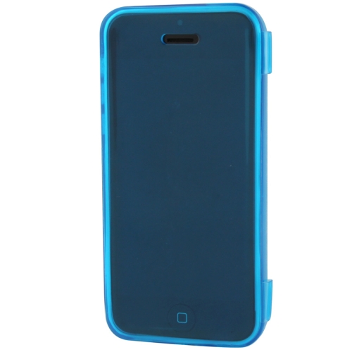 Touch Screen Translucent Horizontal Flip TPU Case with 