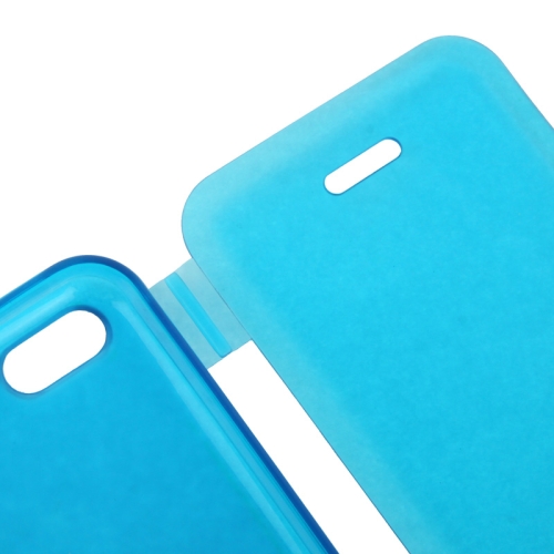 Touch Screen Translucent Horizontal Flip TPU Case with 