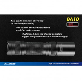 JETBeam BA10 Senter LED CREE XP-G R5 160 Lumens - Black - 6