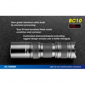 JETBeam BC10 Senter LED CREE XP-G R5 270 Lumens - Black - 9