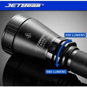 JETBeam RRT0SE Senter LED CREE XM-L2 730 Lumens - Black