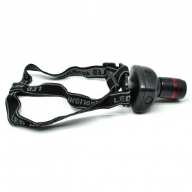 Light Glare Headlamp Telescopic Zoom Outdoor 3W - Black - 2