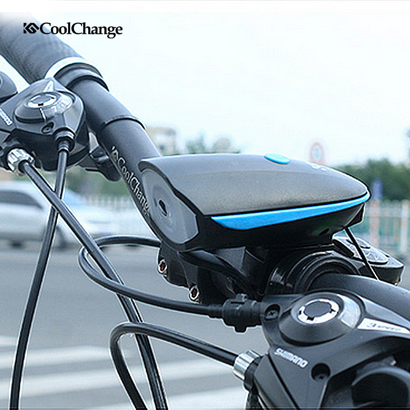  CoolChange  Lampu  Sepeda  LED dengan Klakson Rechargeable 