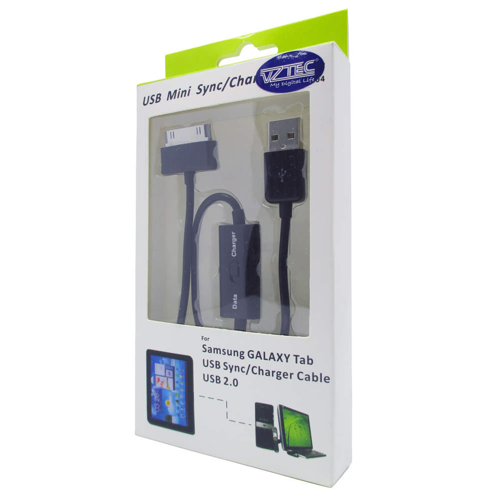 VZTEC USB 2.0 Mini Sync / Charger Cable for Samsung Galaxy 