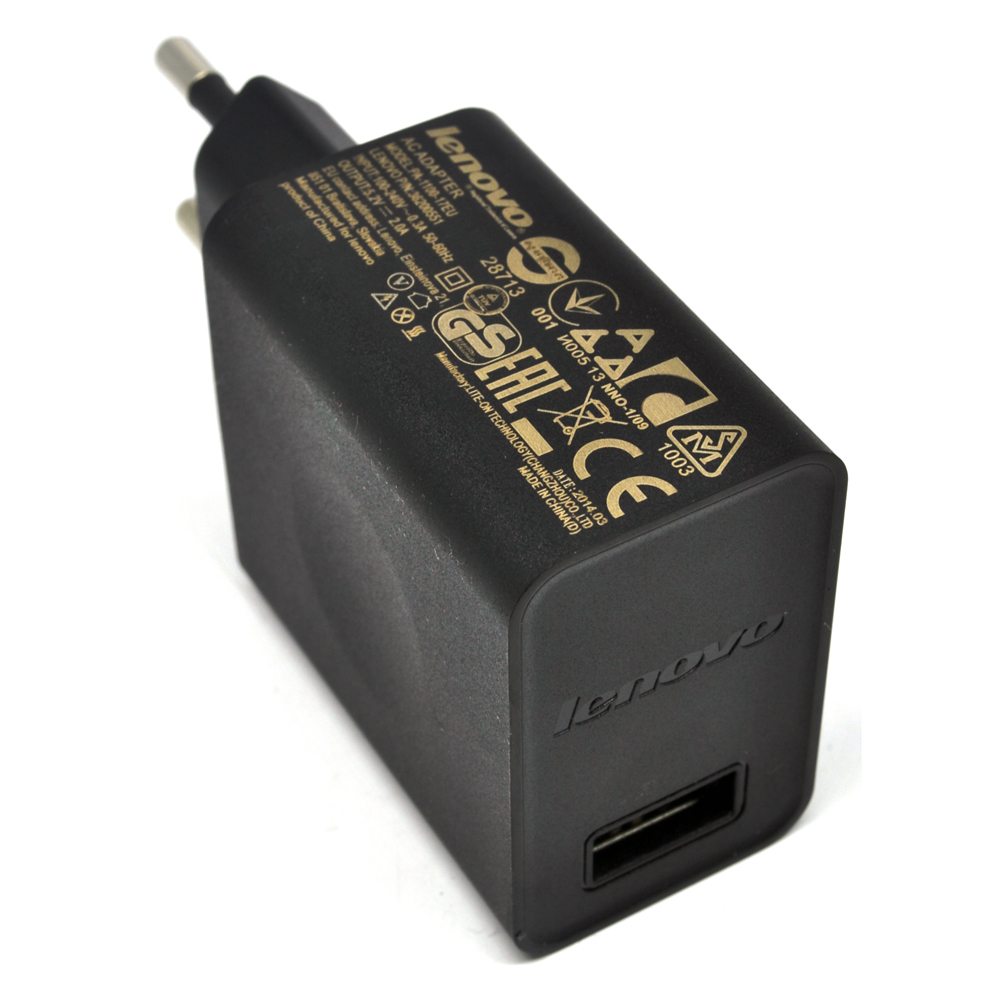 Lenovo USB Wall Charger 1 Port EU Plug 2A - PA-1100-17EU 