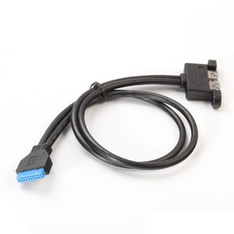 Motherboard Converter Cable 20 Pin to Dual USB 3.0 50 cm