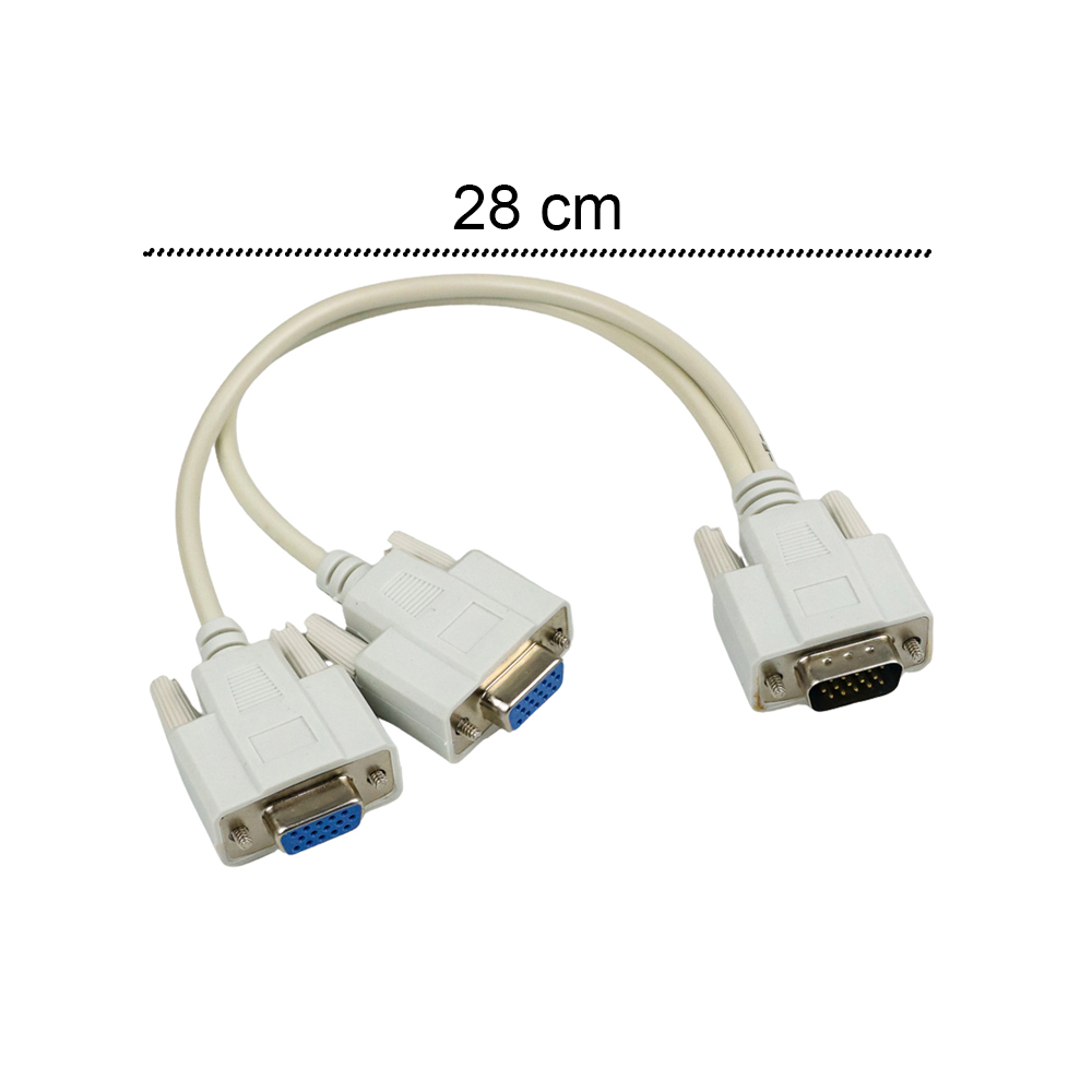 Kabel Percabangan VGA To Dual VGA Output - CB2584 - No Color ...