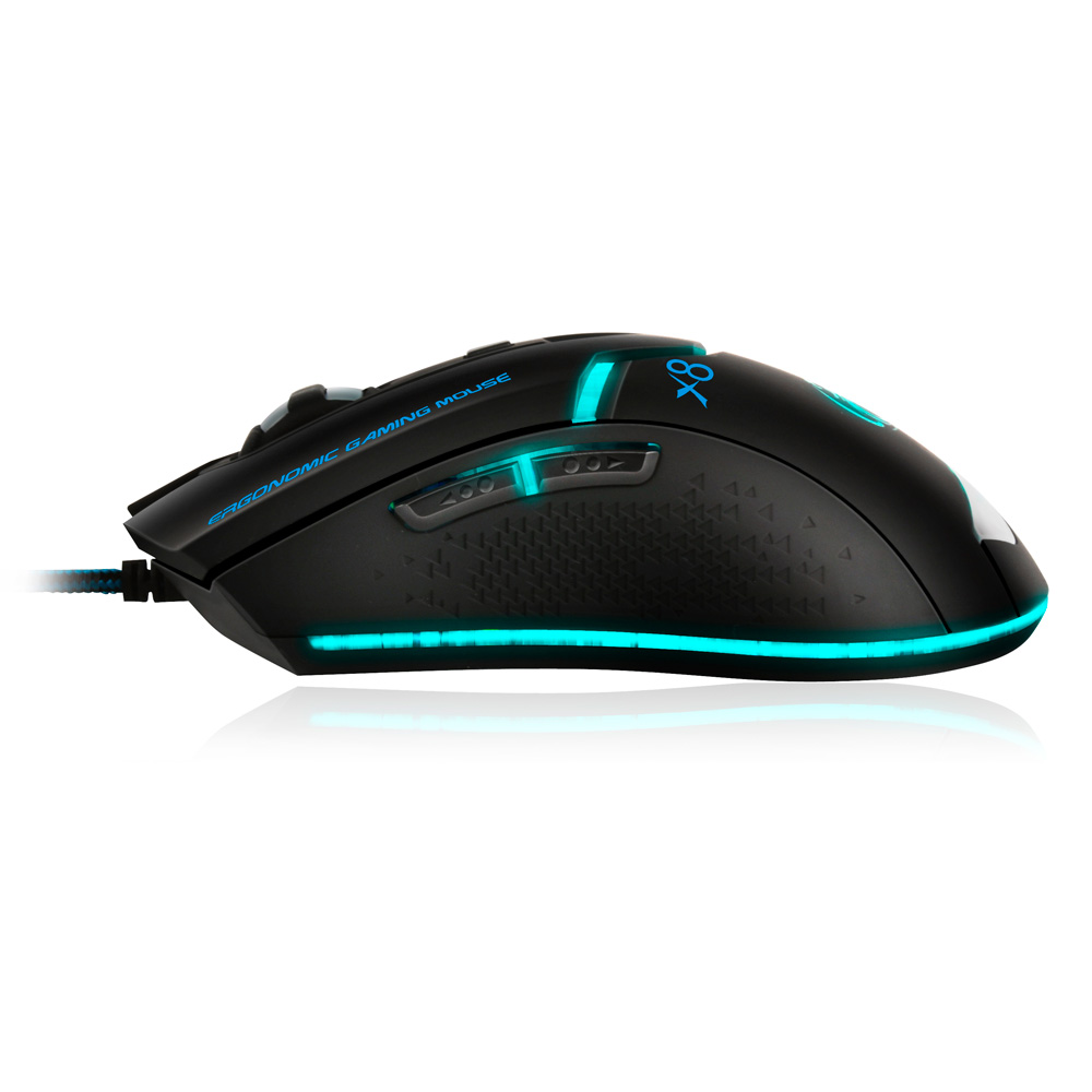 iMice X8 Gaming Mouse Ergonomic RGB LED 3200DPI (backup) - Black