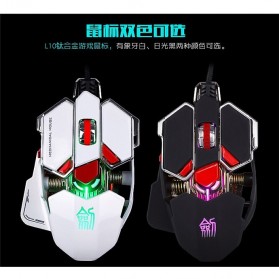 Ghost Shark Aokdis LED Optical Wired Gaming Mouse 3200 DPI - JS-L10 - Black - 6