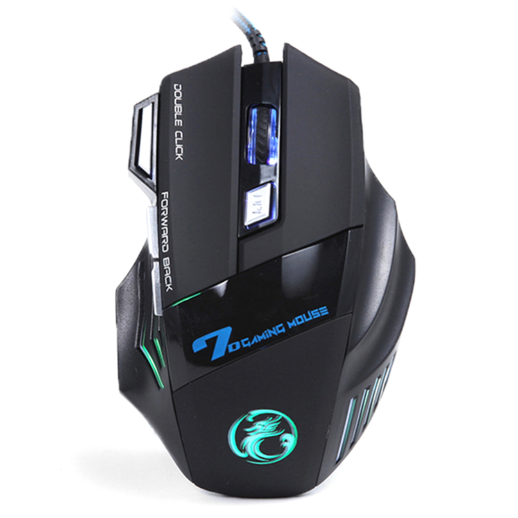 iMice X7 Dark Knight Gaming Mouse RGB LED 5500DPI Black