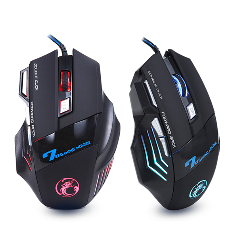 iMice X7 Dark Knight Gaming Mouse RGB LED 5500DPI Black 