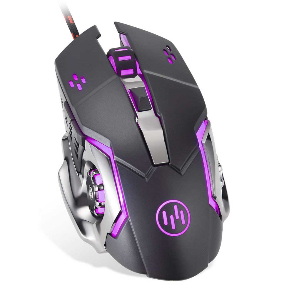 KOMOZ 1906 Mouse Gaming Kabel 6 Tombol K85 Black