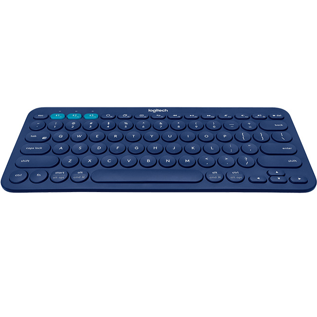 blue bluetooth keyboard