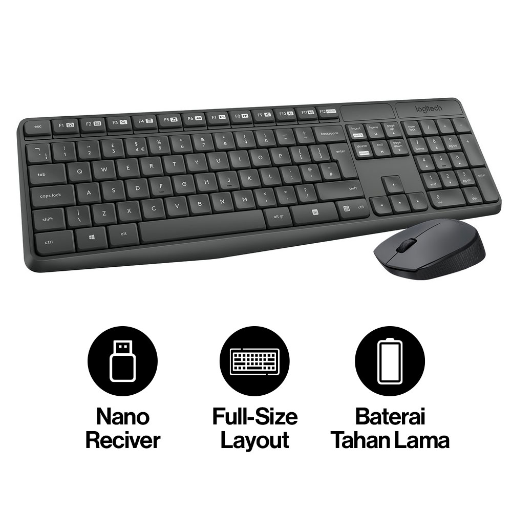 logitech wireless desktop mk345