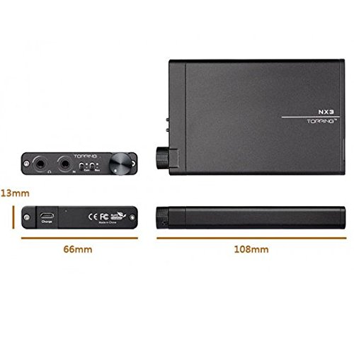 Topping NX3 Portable Headphone Amplifier - Black 