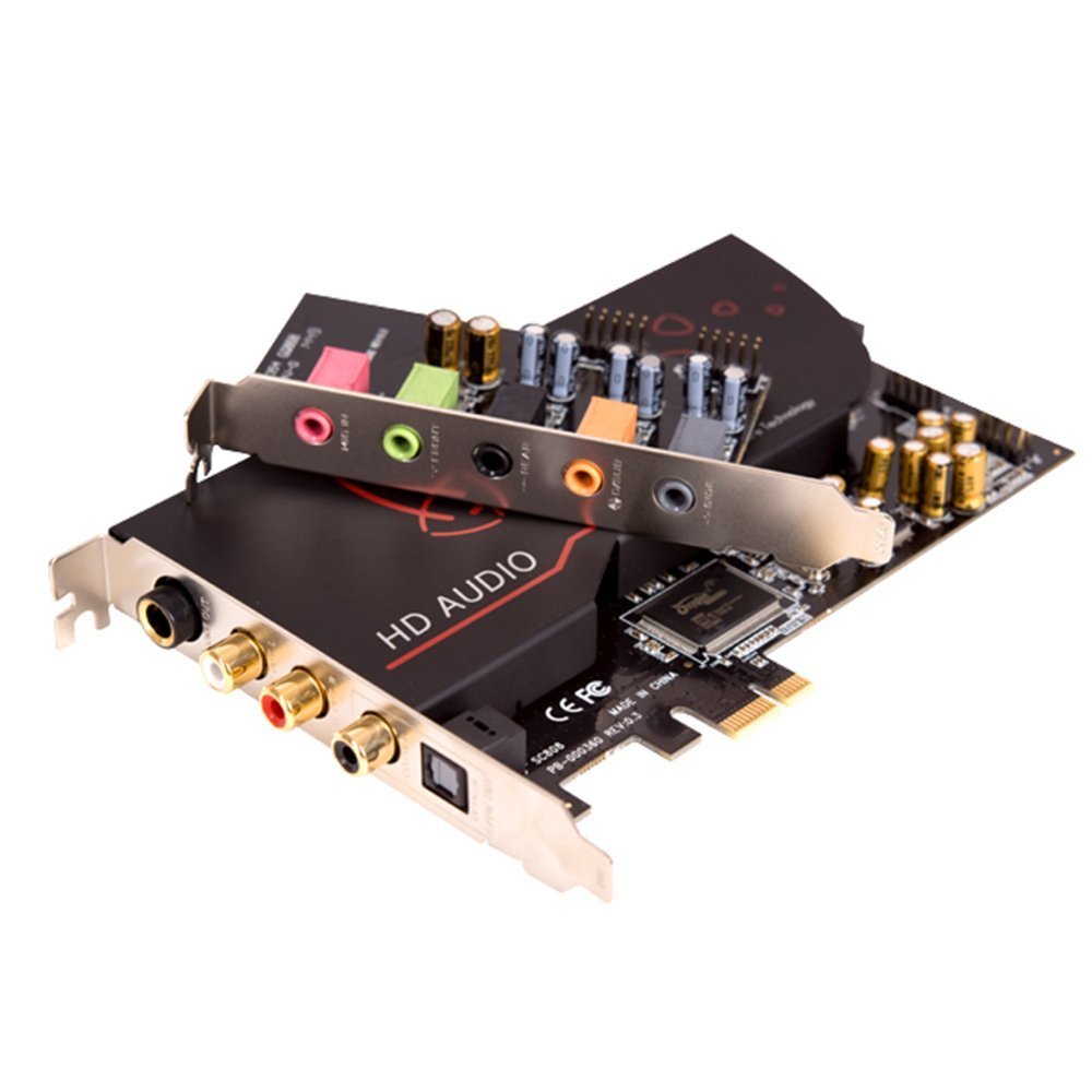 Aim High Definition Sound Card 7.1 PCI-e - SC808 - Black - JakartaNotebook.com