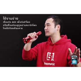Remax Karaoke Mikrofon Speaker Bluetooth - RMK-K03 - Silver - 7