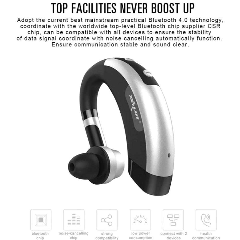 Zealot E1 Wireless Bluetooth Earphone with Microphone 