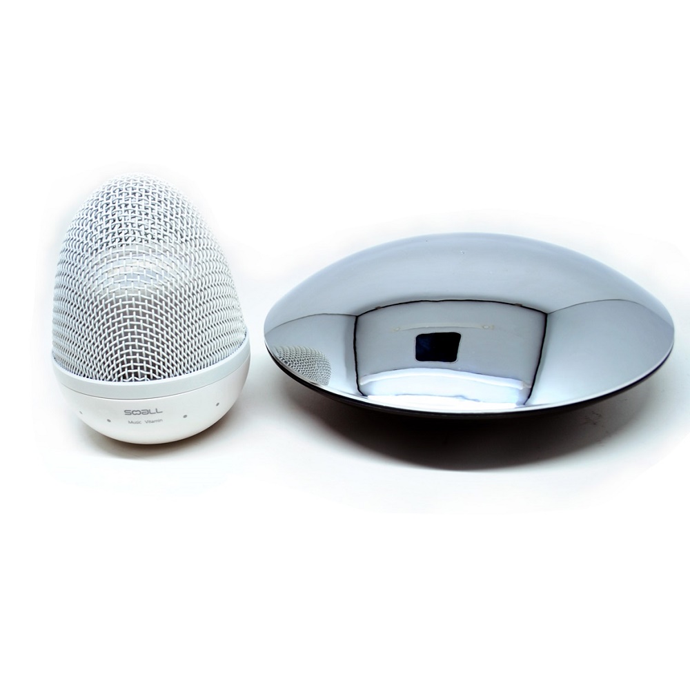 Magic Magnetic Floating UFO Bluetooth Speaker Silver 