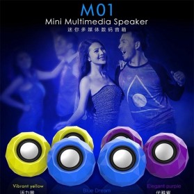 Popu Pine Mini Portable Speaker M01 - Blue - 1