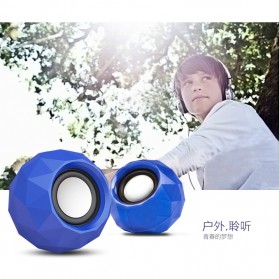 Popu Pine Mini Portable Speaker M01 - Blue - 3