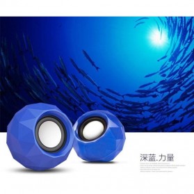 Popu Pine Mini Portable Speaker M01 - Blue - 7