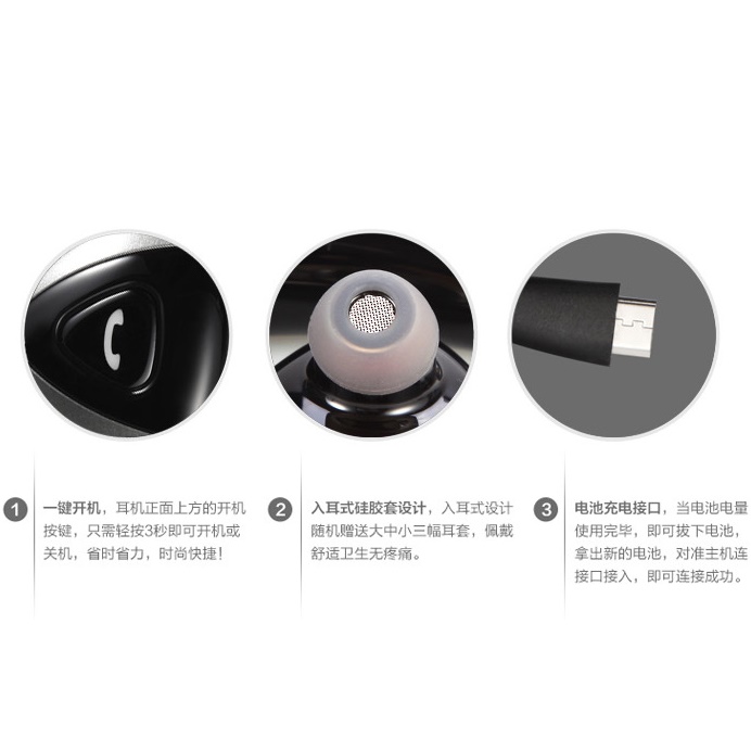 Business Wireless Bluetooth Headset Handsfree - S106 