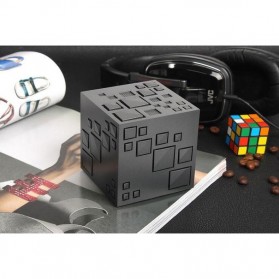 GoesTime Magic Cube Portable Bluetooth Speaker with Handsfree Function - Black - 8