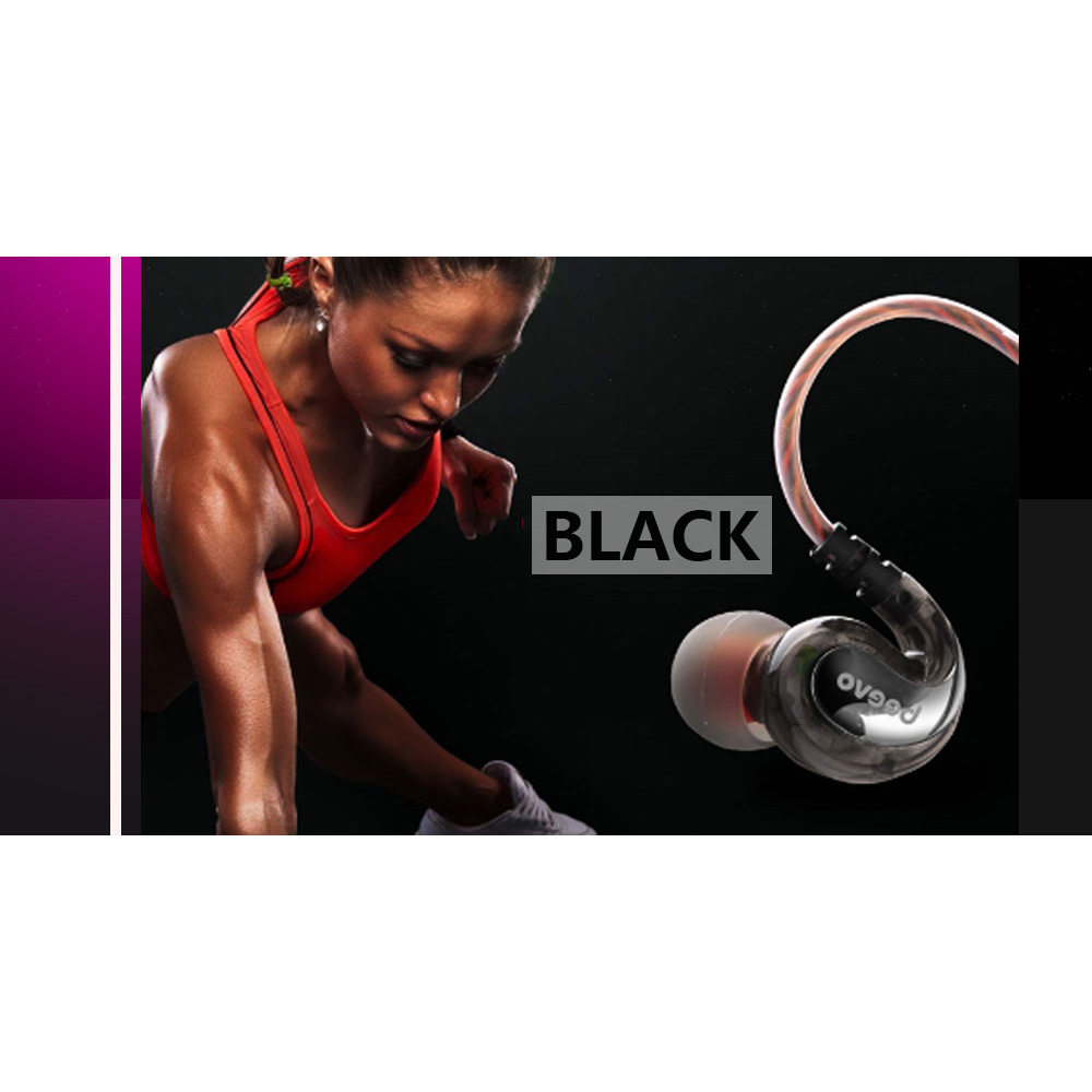 Beevo Earphone Extra Bass dengan Mic - BV-EM390 - Black 