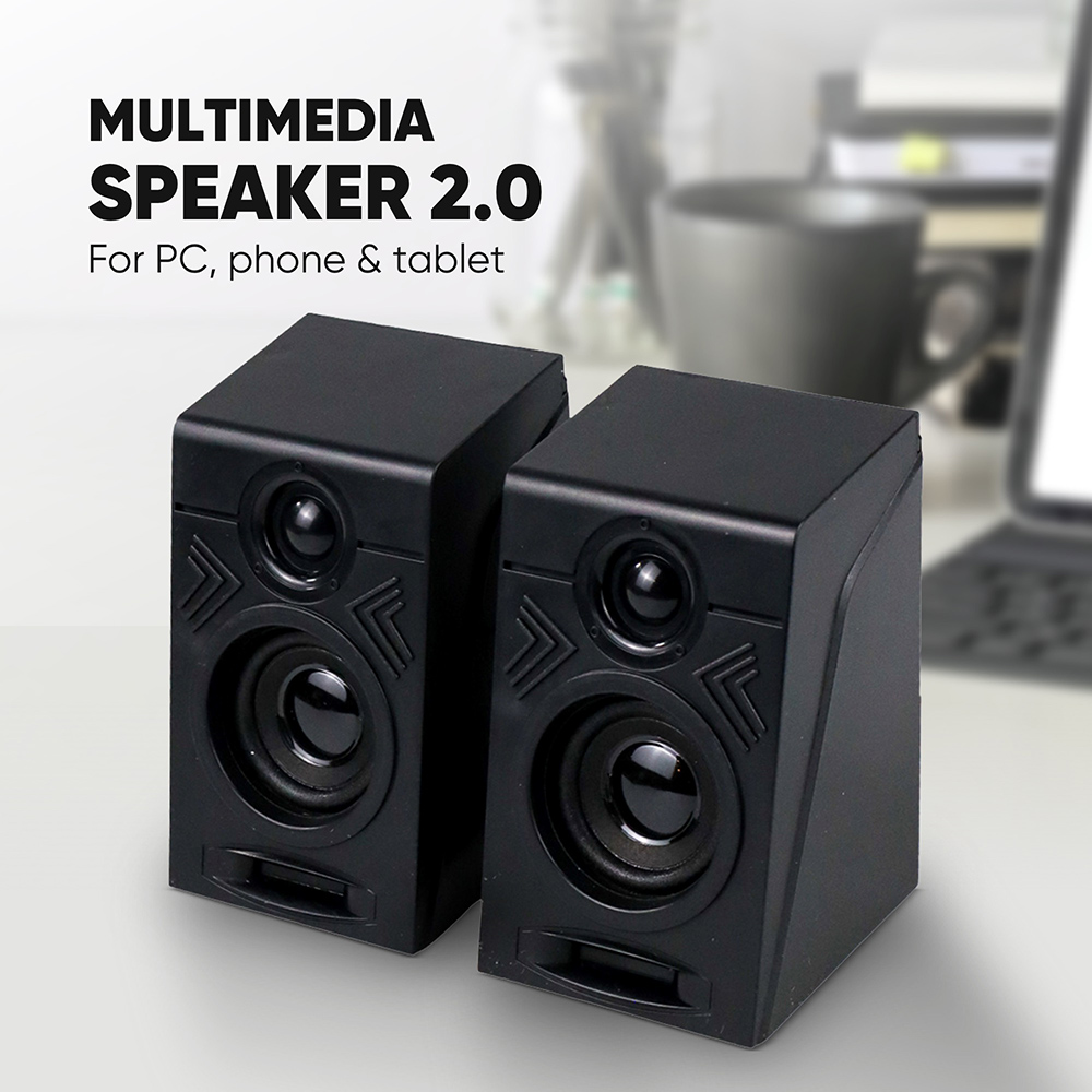 first eye 950 hifi desktop multimedia stereo speaker 2.0 channel