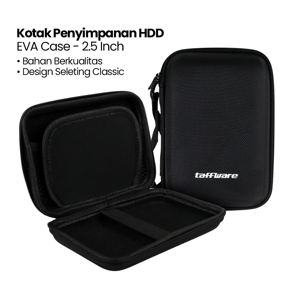 Taffware Kotak Penyimpanan Harddisk HDD Protective EVA Case 2.5 Inch ...