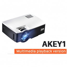 AUN AKEY1 Proyektor 1080P 1800 Lumens(false) - White - JakartaNotebook.com