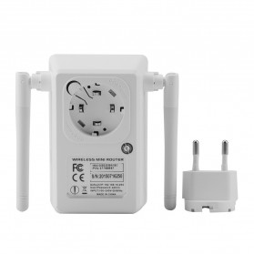 Wireless WiFi Range Extender Amplifier 300Mbps - White - 7