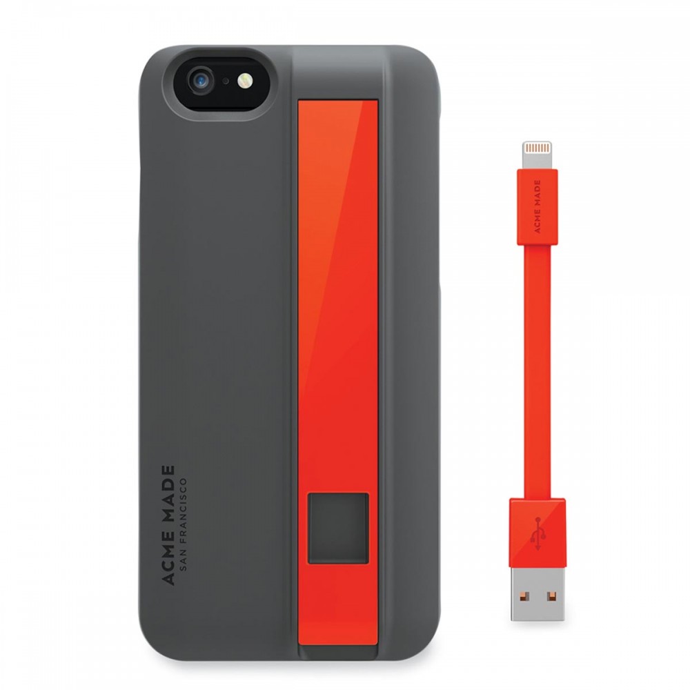 Acme Made Charge for iPhone 6 - Gray/Orange 