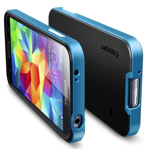 neo hybrid series tpu  polycarbonate combination case for samsung galaxy s5 or g900 blue 2