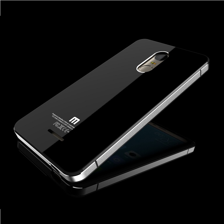 Aluminium Tempered Glass Hard Case for Xiaomi Redmi Note 3 