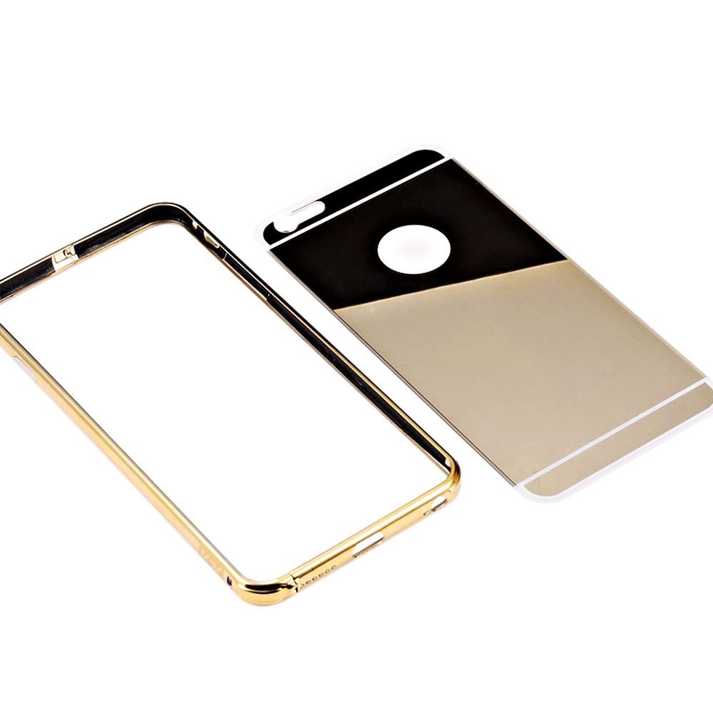 Aluminium Bumper with Mirror Back Cover for iPhone 5c 