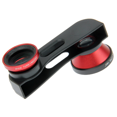 Fisheye Wide Angle Lens 180 Degree + Detachable Wide and 