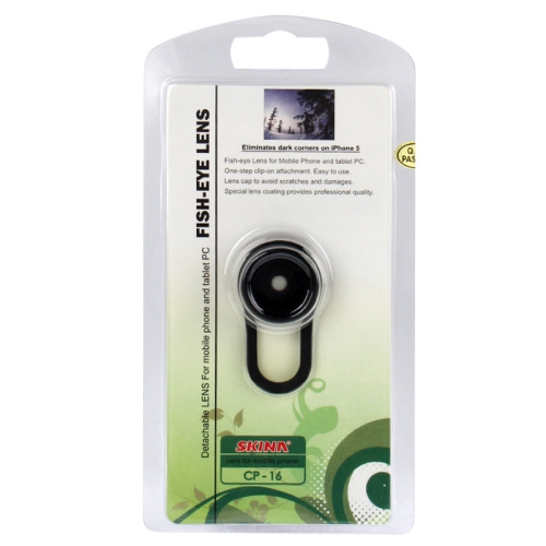 Clip Fisheye Lens 180 Degree for iPhone 5 - Black 