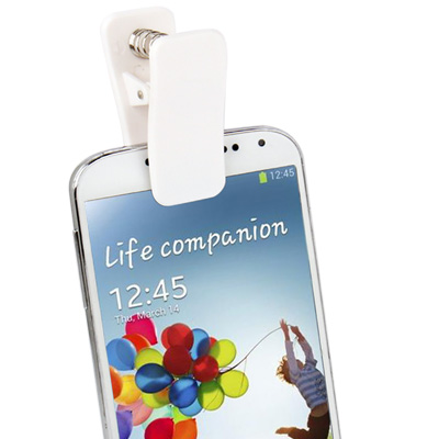 Universal Clip Lens Fisheye for Smartphone - White 