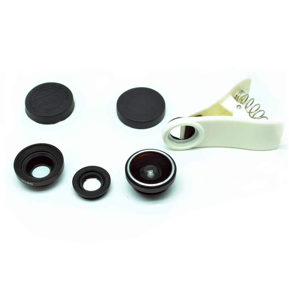 Universal Clip Lens Fisheye 3 in 1 (180 Degree Fisheye 