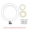 Gambar produk TaffSTUDIO Lampu Halo Ring Light LED Kamera 12W 8 Inch with Smartphone Holder - RL-21