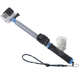 TMC Monopod Floating Extension Pole with Wireless Remote Control Slot 14-41 Inch - HR321 - Gray - 2