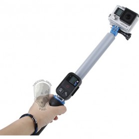 TMC Monopod Floating Extension Pole with Wireless Remote Control Slot 14-41 Inch - HR321 - Gray - 5