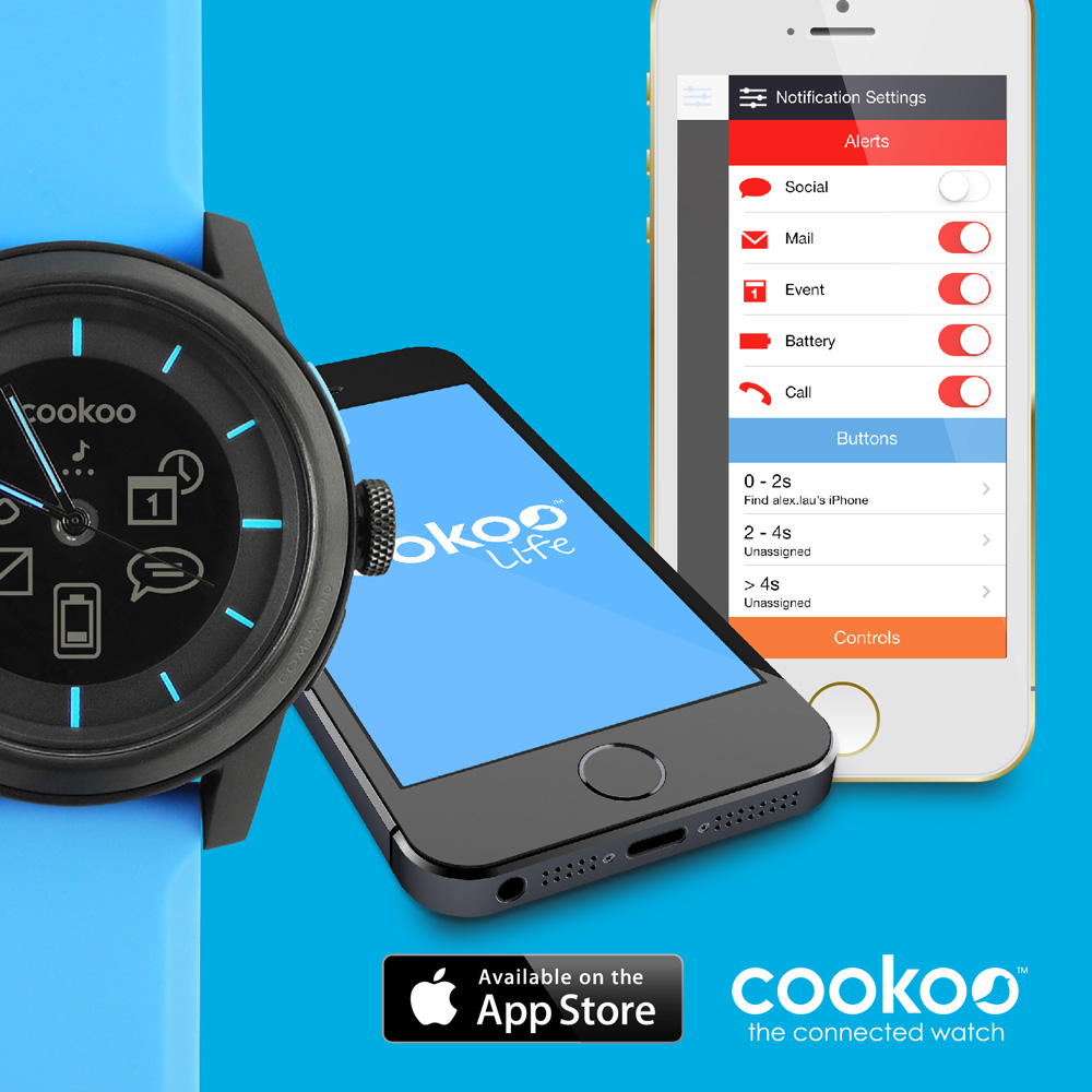 COOKOO Watch for iPhone 5/4s, iPad, iPod, Galaxy S4 