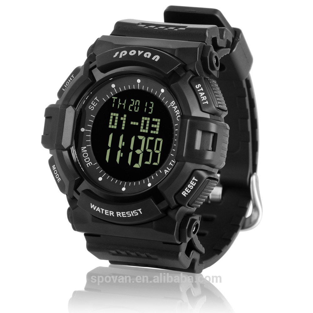 Spovan Blade IV Sport Watch for Outdoor Traveling - Black