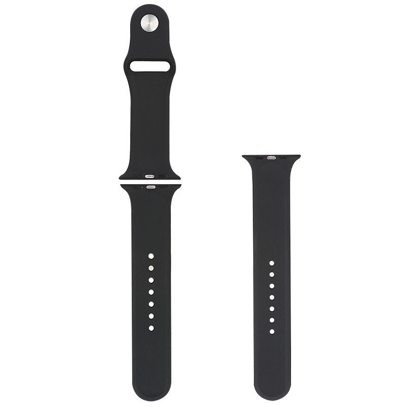 Band Silikon untuk Apple Watch 38mm Series 1/2/3 - Black 