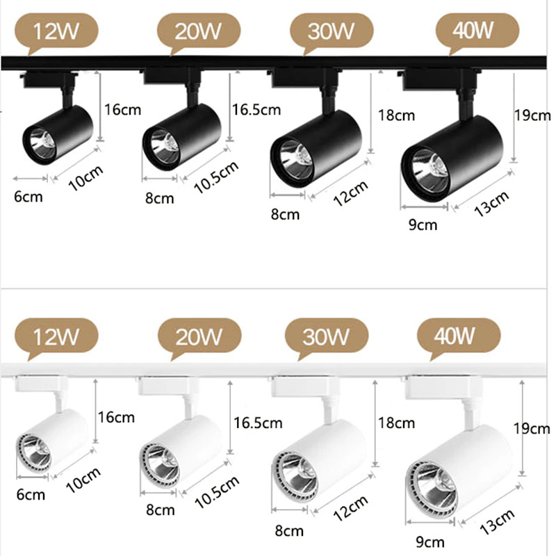 CANMEIJIA Lampu Sorot LED Track Light Fixture Rail 